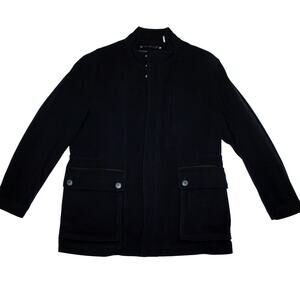 COLE HAAN Men's Wool Jacket Size XL Navy